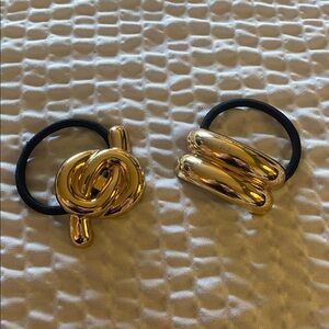 Gold Knot Hair Ties